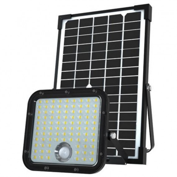 Foco LED Solar Elbat 30W 4800 Lúmenes con Sensor de Movimiento y Mando a Distancia