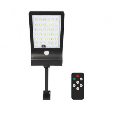 Farola LED Solar Elbat 350 L&uacute;menes con Sensor y Mando a Distancia, 3000K/4000K/6500K
