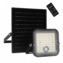 Foco LED Solar Elbat 10W 1500 Lúmenes con Sensor, Mando y CCT 3000K/6000K