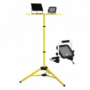 Foco LED Solar Elbat 10W 1500 Lúmenes con Sensor, Mando y CCT 3000K/6000K