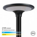 Farola LED Solar Elbat 20W 2100LM con Sensor y Temperaturas 3000K/6000K