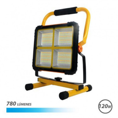 Foco Solar LED Plegable Elbat 120W 780 L&uacute;menes