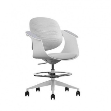 Silla/Taburete de Oficina Cromad Top Work Gris Claro