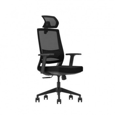 Silla de Oficina Cromad Gama Senior SE1000 Ergon&oacute;mica Negra