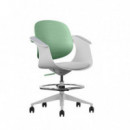 Silla / Taburete de Oficina Cromad Top Work Ergonómico y Regulable Verde