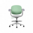 Silla / Taburete de Oficina Cromad Top Work Ergonómico y Regulable Verde