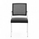 Lote 4 Sillas Confidente Apilables Cromad con Estructura Metálica