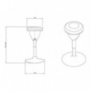 Taburete Multiusos Balancín Design Rojo Cromad