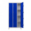 Taquilla Metálica Cromad 12 Puertas con Patas 1900x1000x500mm Azul