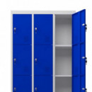 Taquilla Metálica Cromad 12 Puertas con Patas 1900x1000x500mm Azul