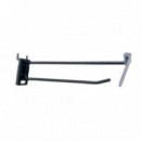 Gancho Metálico Cromad de 200mm para Expositores con Etiqueta de Precios