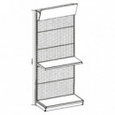 Estantería Expositor Display Cromad 900x450x2200 mm Negro