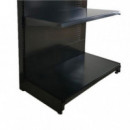 Expositor Góndola Cromad 900x450x1500mm Negro