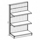 Expositor Góndola Cromad 900x450x1500mm Negro