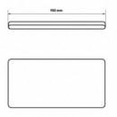 Bandeja para Expositores Cromad 900x400mm con 2 Soportes - Negro