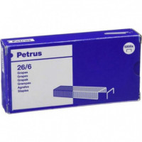 Grapas PETRUS 26/6 Caja de 5000 Unidades Color Cobre