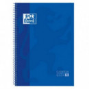 Cuaderno Espiral OXFORD Europeanbook 1 Tapa Dura Azul A4+ Cuadriculado 5X5