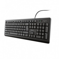 Teclado Trust TK-150 de Tamaño Completo y Resistente a Vertidos