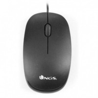 Ratón óptico con Cable NGS Flame USB Negro