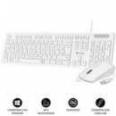 Combo de Teclado y Ratón SUBBLIM Business Slim con Cable - Blanco