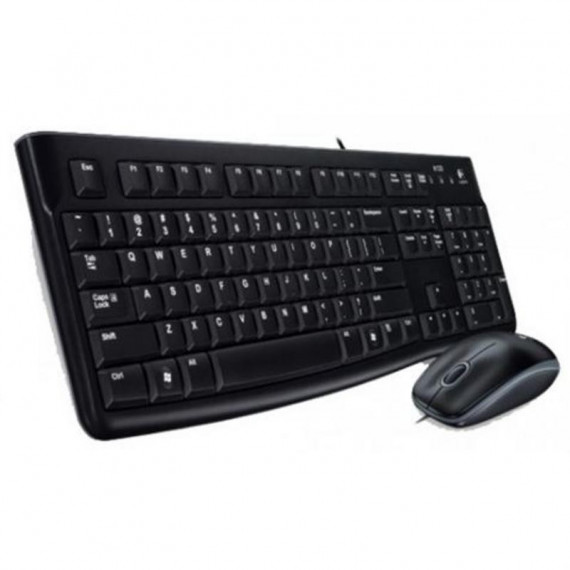 Teclado y Ratón LOGITECH MK120 Negro USB Qwerty
