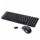 Kit de Teclado y Ratón Inalámbrico LOGITECH MK220, Negro