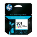Cartucho de Tinta Original HP 301 Tricolor (CH564EE) para Impresoras Deskjet
