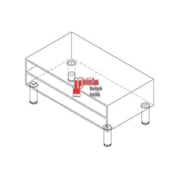 Pata Cromado Mate - Ř50 X 150 Mm - Modelo 5 - Guanxe Atlantic Marketplace