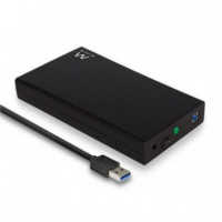 Caja Externa para Disco Duro Sata 3.5 Pulgadas USB 3.2 GEN1 Negra EWENT