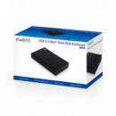 Caja Externa para Disco Duro Sata 3.5 Pulgadas USB 3.2 GEN1 Negra EWENT