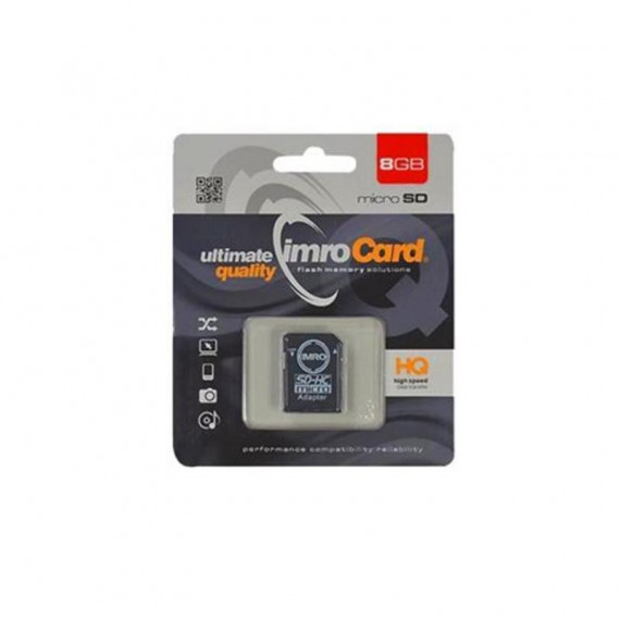 Memoria Microsd Imro 8GB Clase 10 con Adaptador Sd