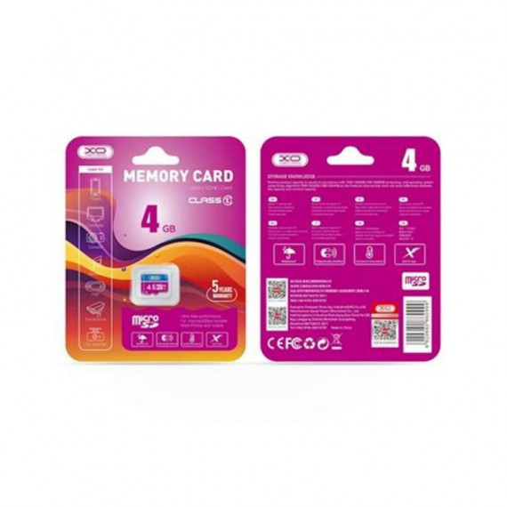 Tarjeta de Memoria Microsd XO 4GB Clase 10 Uhs-i