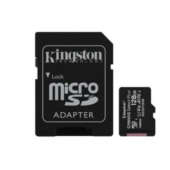 Tarjeta de Memoria Microsd KINGSTON Canvas Select Plus 128GB Clase 10 (100MB/S)