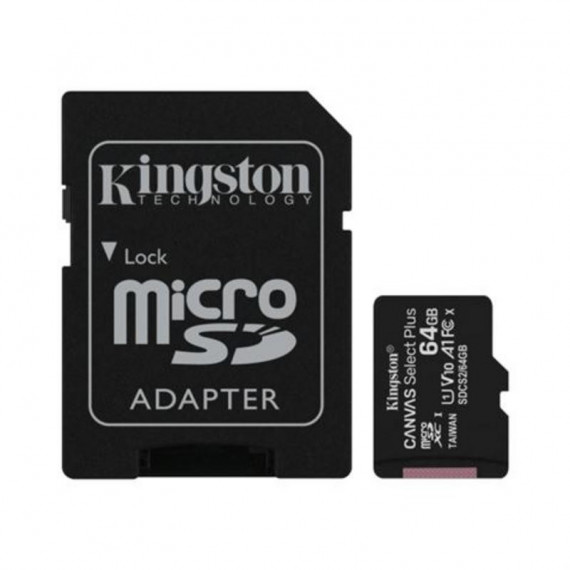 Memoria Micro Sd KINGSTON Canvas Select Plus Clase 10 64GB 100MB/S