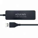 Hub USB 2.0 de 4 Puertos AISENS A104-0402 Negro