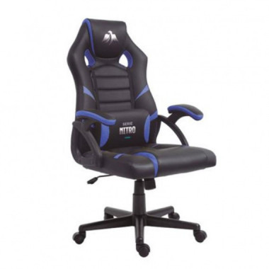 Silla Gaming Cromad Serie Nitro, Negro/Azul
