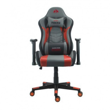 Silla Gaming Cromad Serie Phoenix Roja Ergon&oacute;mica con Altura Regulable
