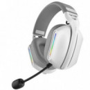 Auricular Gaming Coolsound G11 Bluetooth RGB Blanco