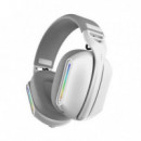 Auricular Gaming Coolsound G11 Bluetooth RGB Blanco