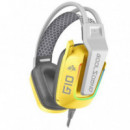 Auricular Gaming Coolsound G10 Multiplataforma (PC, PS5, PS4, Xbox, Switch) Amarillo