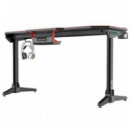 Mesa Gaming Muvip PRO800 XL de Fibra de Carbono con Iluminación RGB y Alfombrilla de 140cm