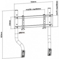 Soporte de Televisor CROMAD para Racing Simulator Cockpit Seat Pro R3 (32-50")
