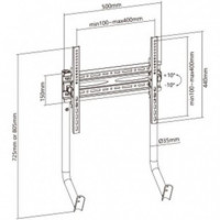 Soporte de Televisor CROMAD para Asiento Racing Simulator Cockpit R2 (32-55")
