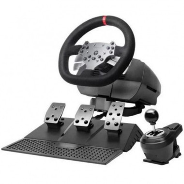Volante Simracing Mars Gaming MWH-RSX con Force Feedback, Pedales y Cambio en H