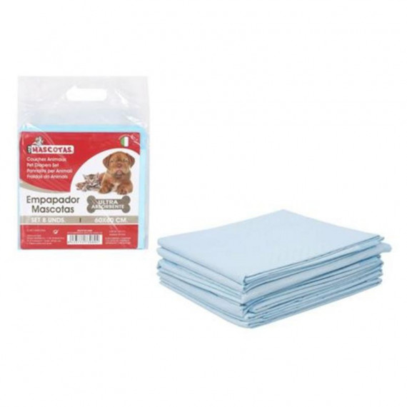 Set de 8 Empapadores Ultra Absorbentes para Mascotas 60X60 Cm Mct  MCT MASCOTAS