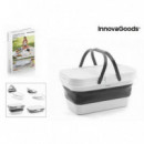 Cesta de Picnic Plegable 3 en 1 con Tapa Mesa Portátil Innovagoods