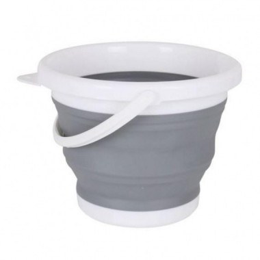 Cubo Plegable con Asa Confortime 5 Litros Gris