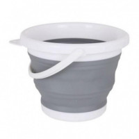 Cubo Plegable con Asa Confortime 5 Litros Gris