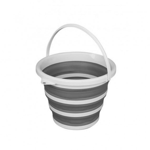 Cubo Plegable de Plástico Confortime con Asa, 10 Litros