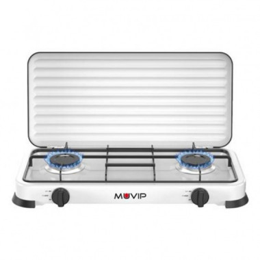 Cocina de Gas Muvip Vulcano de 2 Fuegos Port&aacute;til